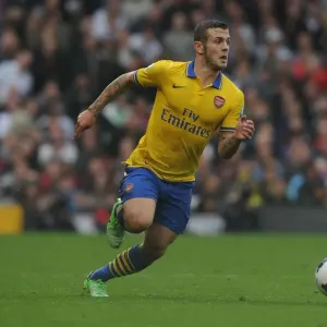 Jack Wilshere in Action: Fulham vs. Arsenal, Premier League 2013-14 Jack Wilshere in Action: Fulham vs. Arsenal, Premier League 2013-14