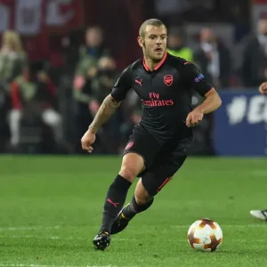 Jack Wilshere: In Action Against Red Star Belgrade, Europa League 2017-18