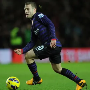 Jack Wilshere in Action: Southampton vs Arsenal, Premier League 2012-13 Jack Wilshere in Action: Southampton vs Arsenal, Premier League 2012-13