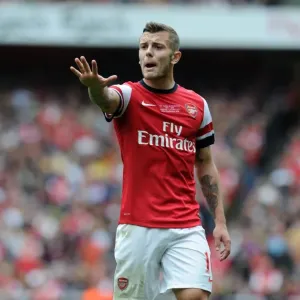 Jack Wilshere: In Action Against Stoke City, Arsenal Premier League 2013-14 Jack Wilshere: In Action Against Stoke City, Arsenal Premier League 2013-14