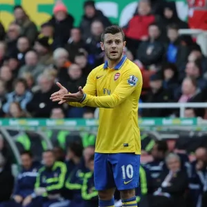 Jack Wilshere in Action: Stoke City vs. Arsenal, Premier League 2013-14