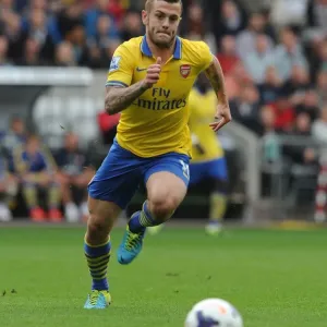 Jack Wilshere in Action: Swansea City vs Arsenal, Premier League 2013-14 Jack Wilshere in Action: Swansea City vs Arsenal, Premier League 2013-14