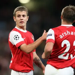 Jack Wilshere and Andrey Arshavin (Arsenal). Arsenal 6: 0 SC Braga. UEFA Champions League Jack Wilshere and Andrey Arshavin (Arsenal). Arsenal 6: 0 SC Braga. UEFA Champions League