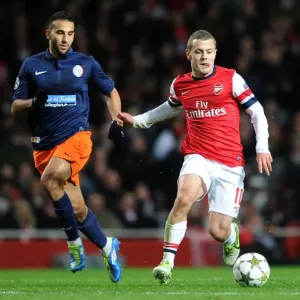 Jack Wilshere (Arsenal) Abdel El Kaoutari (Montpellier). Arsenal 2: 0 Montpellier