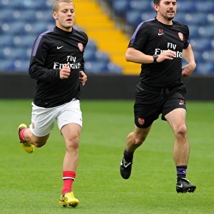 Jack Wilshere (Arsenal) and Alastair Thrush the Yth Physio. West Bromwich Albion U21 1