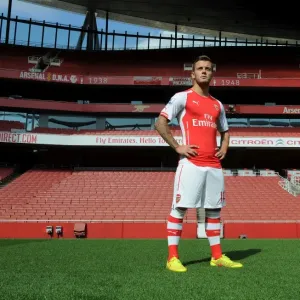 Jack Wilshere (Arsenal). Arsenal 1st Team Photocall. Emirates Stadium, 7 / 8 / 14. Credit