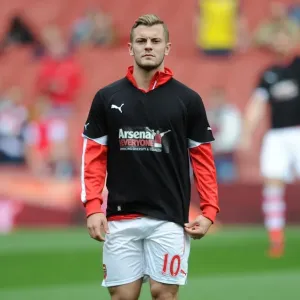 Jack Wilshere (Arsenal) in his Arsenal for Everyone T Shirt. Arsenal 2: 2 Hull City Jack Wilshere (Arsenal) in his Arsenal for Everyone T Shirt. Arsenal 2: 2 Hull City