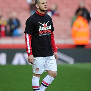 Jack Wilshere (Arsenal) in his Arsenal for Everyone T Shirt. Arsenal 4: 1 Sunderland