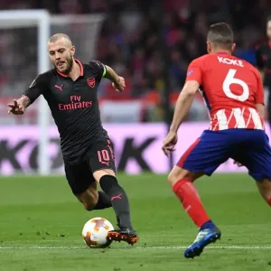 Jack Wilshere (Arsenal). Atletico Madrid 1: 0 Arsenal. Europe League Semi Final, 2nd Leg Jack Wilshere (Arsenal). Atletico Madrid 1: 0 Arsenal. Europe League Semi Final, 2nd Leg