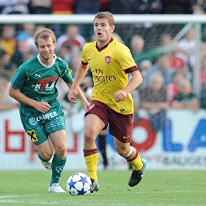 Jack Wilshere (Arsenal) Bauer (Neusiedl). SC Neusiedl 0: 4 Arsenal, Sportzentrum Neusiedl