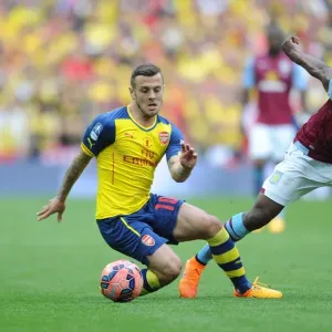 Jack Wilshere (Arsenal) Carlos Sanchez (Villa). Arsenal 4: 0 Aston Villa. FA Cup Final Jack Wilshere (Arsenal) Carlos Sanchez (Villa). Arsenal 4: 0 Aston Villa. FA Cup Final