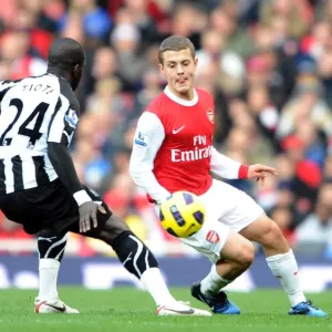 Jack Wilshere (Arsenal) Cheil Tiote (Newcastle). Arsenal 0: 1 Newcastle United Jack Wilshere (Arsenal) Cheil Tiote (Newcastle). Arsenal 0: 1 Newcastle United
