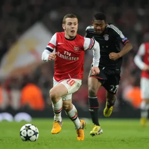 Jack Wilshere (Arsenal) David Alaba (Bayern). Arsenal 1: 3 Bayern Munich. UEFA Champions League