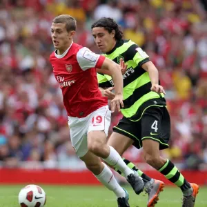 Jack Wilshere (Arsenal) vs Efrain Juarez (Celtic) Print Jack Wilshere (Arsenal) vs Efrain Juarez (Celtic) Print