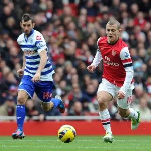 Jack Wilshere (Arsenal) Esteban Granero (QPR). Arsenal 1: 0 Queens Park Rangers