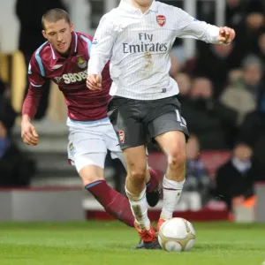 Jack Wilshere (Arsenal) Fabio Daprela (West Ham). West Ham United 1: 2 Arsenal Jack Wilshere (Arsenal) Fabio Daprela (West Ham). West Ham United 1: 2 Arsenal