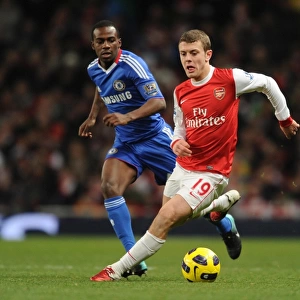 Jack Wilshere (Arsenal) Gael Kauta (Chelsea). Arsenal 3: 1 Chelsea. Barclays Premier League
