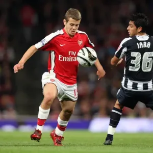 Jack Wilshere (Arsenal) Gonzalo Jara (WBA) Jack Wilshere (Arsenal) Gonzalo Jara (WBA)
