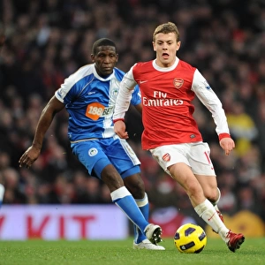 Jack Wilshere (Arsenal) Hendry Thomas (Wigan). Arsenal 3: 0 Wigan Athletic