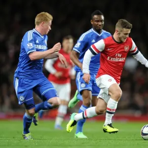 Jack Wilshere (Arsenal) Kevin De Bruyne (Chelsea). Arsenal 0: 2 Chelsea. Capital One Cup 4th Round Jack Wilshere (Arsenal) Kevin De Bruyne (Chelsea). Arsenal 0: 2 Chelsea. Capital One Cup 4th Round