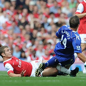 Jack Wilshere (Arsenal) Kevin Davies (Bolton). Arsenal 4: 1 Blackburn Rovers