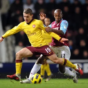 Jack Wilshere (Arsenal) Luis Boa Morte (West Ham). West Ham United 0: 3 Arsenal