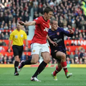 Jack Wilshere (Arsenal) Michael Carrick (Man Utd). Manchester United 2: 1 Arsenal Jack Wilshere (Arsenal) Michael Carrick (Man Utd). Manchester United 2: 1 Arsenal