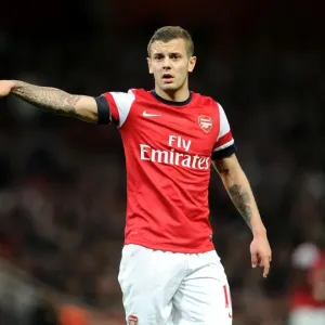Jack Wilshere: Arsenal Midfielder in Action against Everton, Premier League 2012-13
