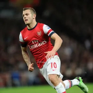 Jack Wilshere: Arsenal Midfielder in Action Against Everton, Premier League 2012-13