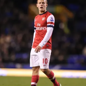 Jack Wilshere: Arsenal Midfielder in Action during Premier League 2012-13 Match against Everton