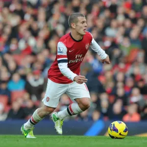 Jack Wilshere: Arsenal Midfielder in Action against Queens Park Rangers, Premier League 2012-13