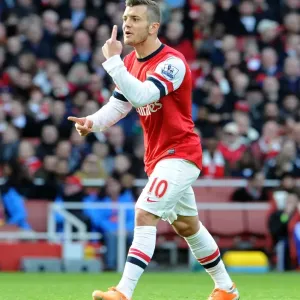 Jack Wilshere: Arsenal Midfielder in Action against Sunderland, Premier League 2013-14 Jack Wilshere: Arsenal Midfielder in Action against Sunderland, Premier League 2013-14