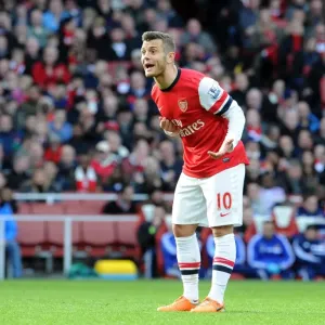 Jack Wilshere: Arsenal Midfielder in Action Against Sunderland, Premier League 2013-14 Jack Wilshere: Arsenal Midfielder in Action Against Sunderland, Premier League 2013-14