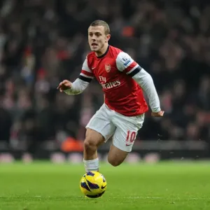 Jack Wilshere: Arsenal Midfielder in Action Against West Ham United, Premier League 2012-13