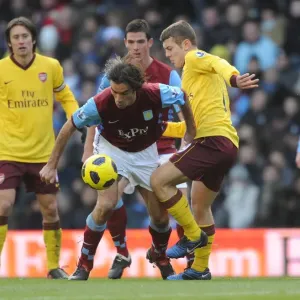 Jack Wilshere (Arsenal) Robert Pires (Villa). Aston Villa 2: 4 Arsenal. Barclays Premier League Jack Wilshere (Arsenal) Robert Pires (Villa). Aston Villa 2: 4 Arsenal. Barclays Premier League