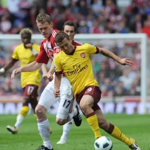 Jack Wilshere (Arsenal) Ryan Shawcross (Stoke). Stoke City 3: 1 Arsenal