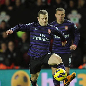 Jack Wilshere (Arsenal). Southampton 1: 1 Arsenal. Barclays Premier League. St. Marys Stadium