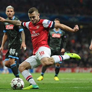 Jack Wilshere: Arsenal vs Napoli, UEFA Champions League 2013-14 - In Action