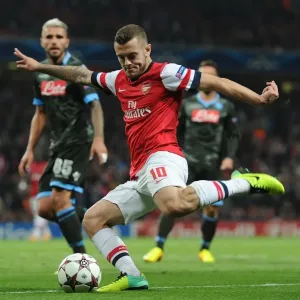 Jack Wilshere: Arsenal vs Napoli, UEFA Champions League 2013-14 - In Action Jack Wilshere: Arsenal vs Napoli, UEFA Champions League 2013-14 - In Action