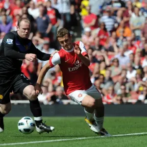 Jack Wilshere (Arsenal) Wayne Rooney (Man Utd). Arsenal 1: 0 Manchester United