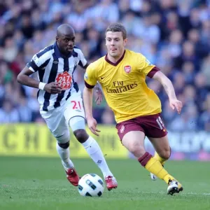 Jack Wilshere (Arsenal) Youssouf Mulumbu (WBA). West Bromwich Albion 2: 2 Arsenal