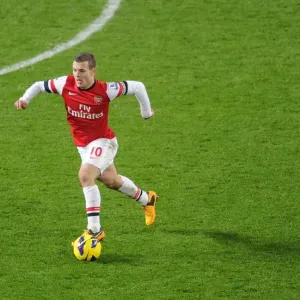 Jack Wilshere: Arsenal's Midfield Maestro in Action Against West Ham United, Premier League 2012-13