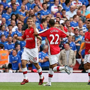 Jack Wilshere celebrates scoring Arsenals and his 1st goal