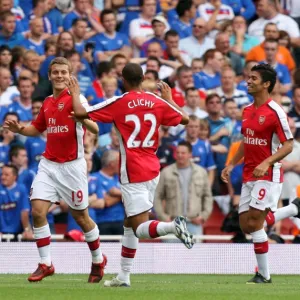 Jack Wilshere celebrates scoring Arsenals and his 1st goal