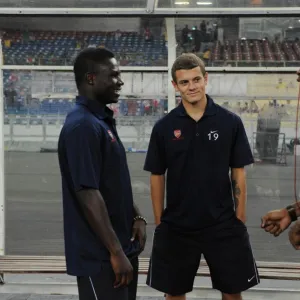 Jack Wilshere, Emmanuel Frimpong and Alex Song(Arsenal). Malaysia XI 0: 4 Arsenal