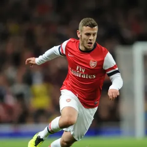 Jack Wilshere Focuses in Arsenal's Capital One Cup Clash Against Chelsea Jack Wilshere Focuses in Arsenal's Capital One Cup Clash Against Chelsea