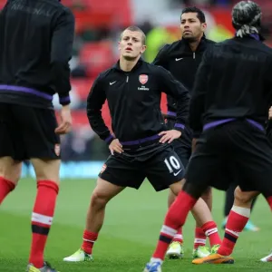 Jack Wilshere Gears Up: Manchester United vs. Arsenal, Premier League 2012-13 Jack Wilshere Gears Up: Manchester United vs. Arsenal, Premier League 2012-13