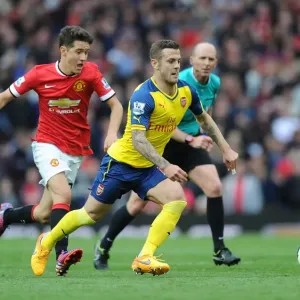 Jack Wilshere Outmaneuvers Ander Herrera: Premier League Showdown between Manchester United and Arsenal (2014-15) Jack Wilshere Outmaneuvers Ander Herrera: Premier League Showdown between Manchester United and Arsenal (2014-15)