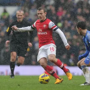 Jack Wilshere Outmaneuvers Eden Hazard: Intense Rivalry in Chelsea vs Arsenal Premier League Clash (2012-13)