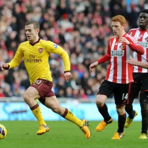 Jack Wilshere Outmaneuvers Jack Colback and Alfred N'Diaye in Sunderland vs Arsenal Premier League Clash